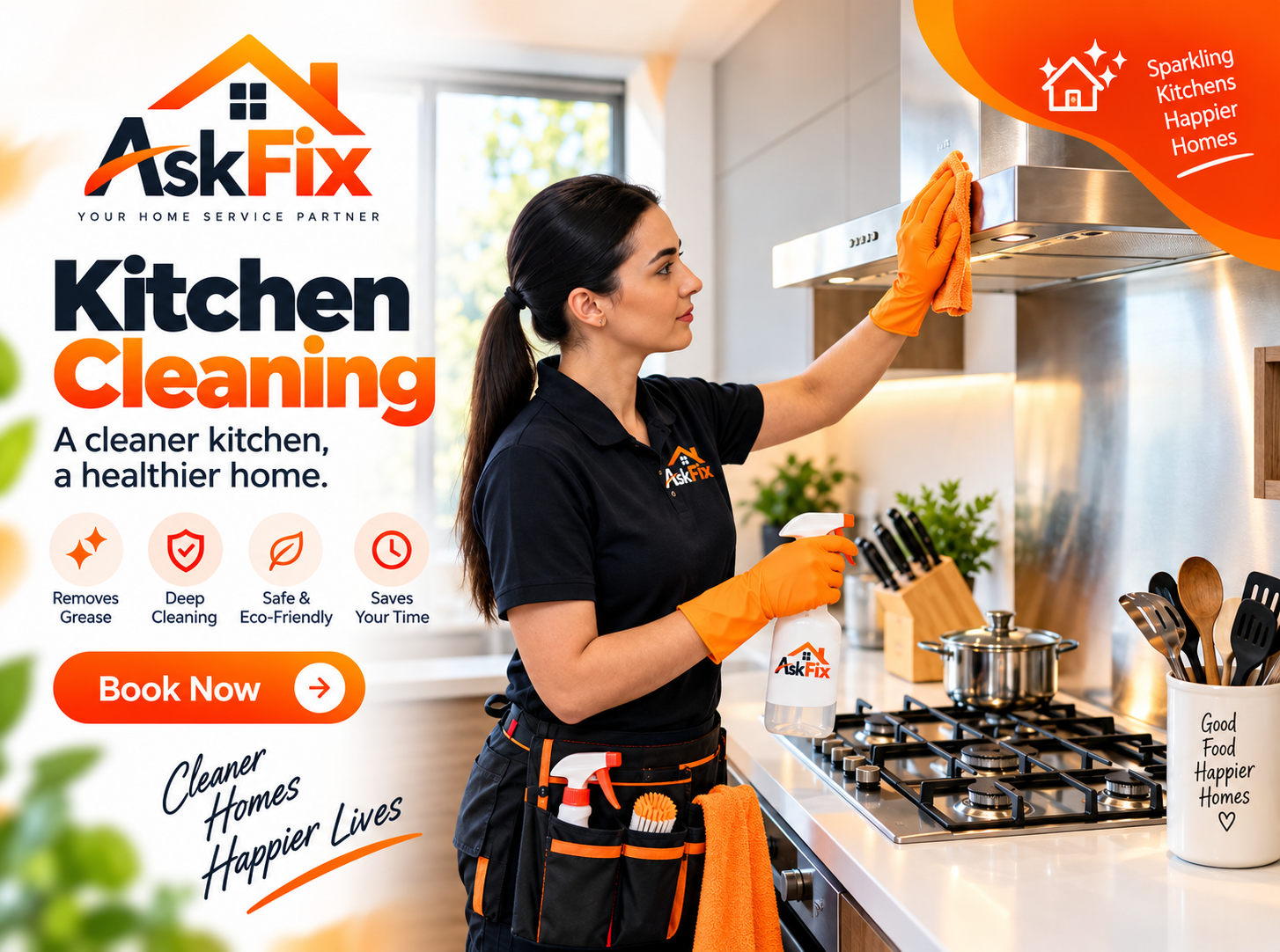 Kitchen Deep Cleaning and Chimney Servicing